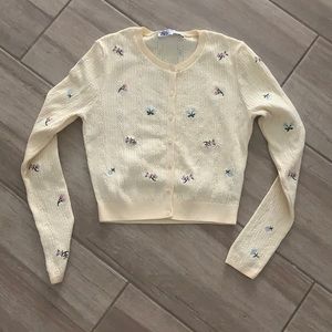 Zara ditsy floral sweater